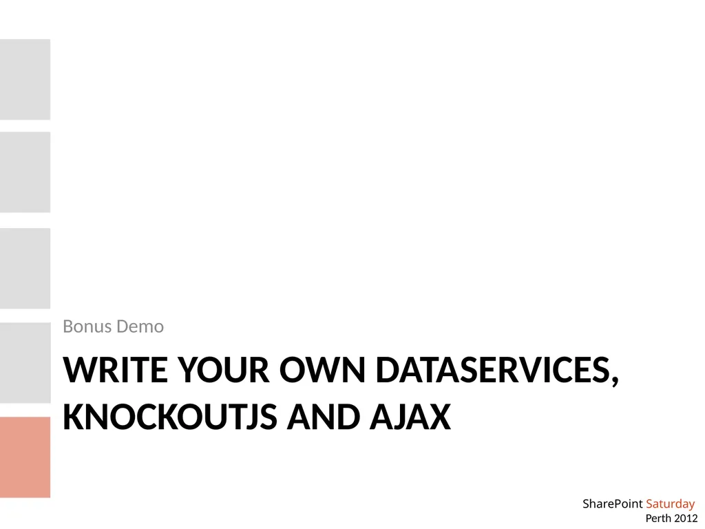 Custom REST services and jQuery AJAX Building your - slide 15 of 20