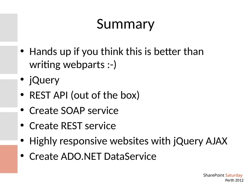 Custom REST services and jQuery AJAX Building your - slide 17 of 20