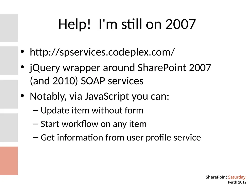 Custom REST services and jQuery AJAX Building your - slide 19 of 20