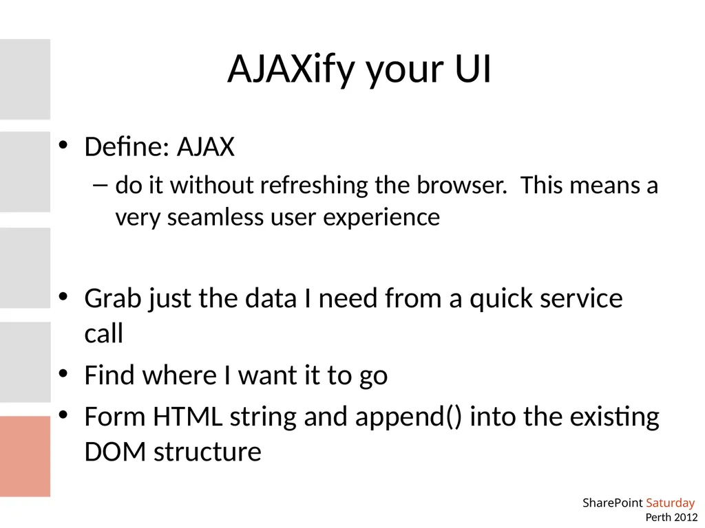 Custom REST services and jQuery AJAX Building your - slide 11 of 20
