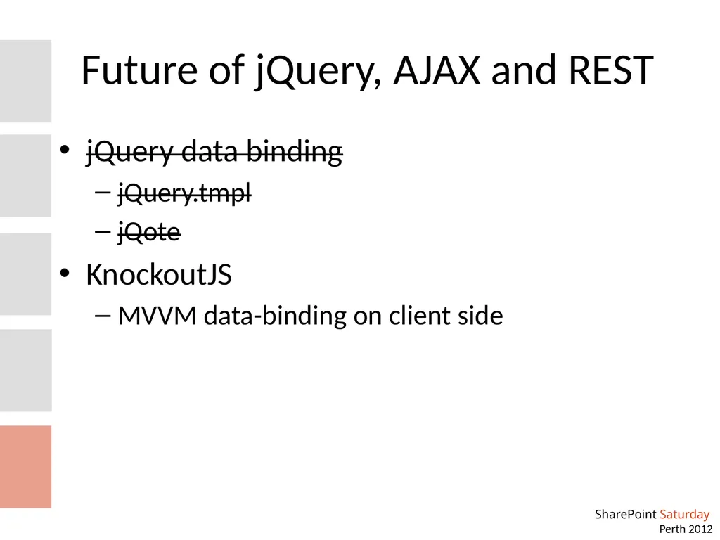 Custom REST services and jQuery AJAX Building your - slide 16 of 20