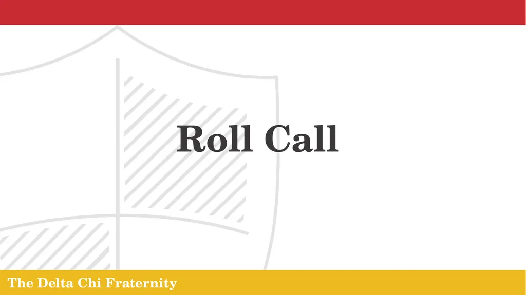 The Delta Chi Fraternity Chapter Meeting October - slide 2 of 24