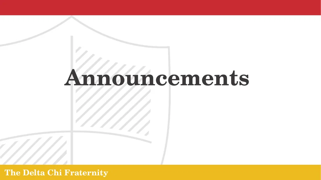 The Delta Chi Fraternity Chapter Meeting October - slide 23 of 24