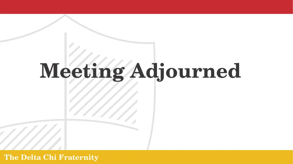 The Delta Chi Fraternity Chapter Meeting October - slide 24 of 24