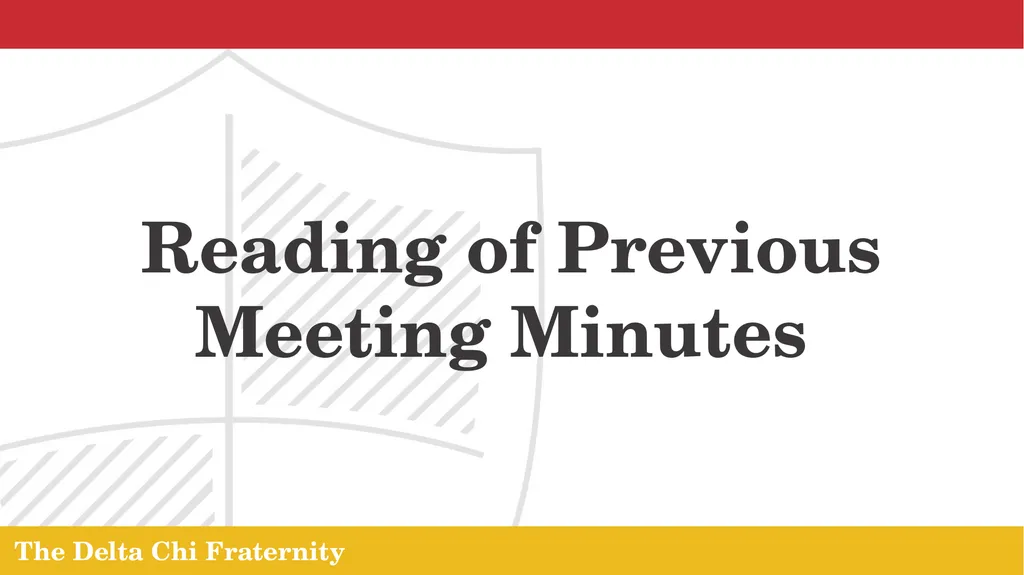 The Delta Chi Fraternity Chapter Meeting October - slide 3 of 24