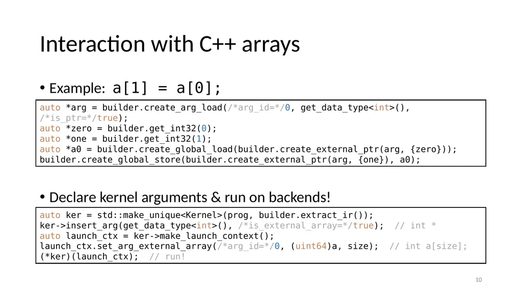 Chi Hierarchical Instructions: Reusable Compiler - slide 10 of 15