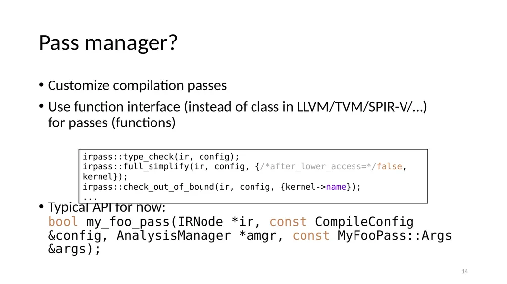 Chi Hierarchical Instructions: Reusable Compiler - slide 14 of 15
