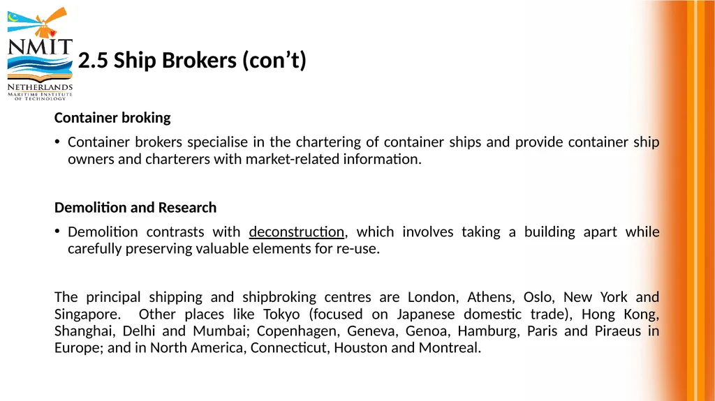 DSM 2315 Shipping and Transport Logistics - slide 20 of 25