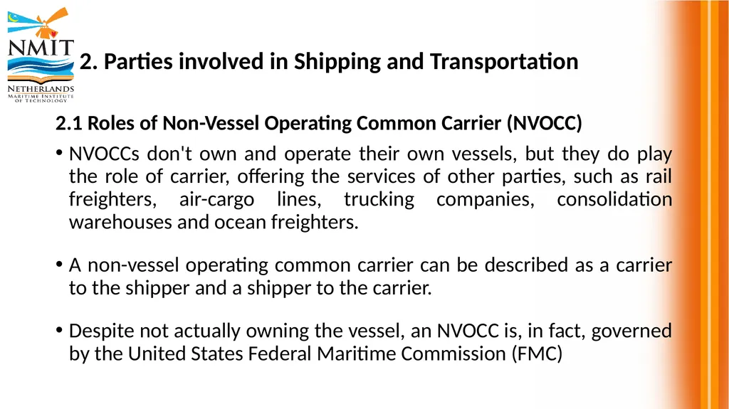 DSM 2315 Shipping and Transport Logistics - slide 5 of 25