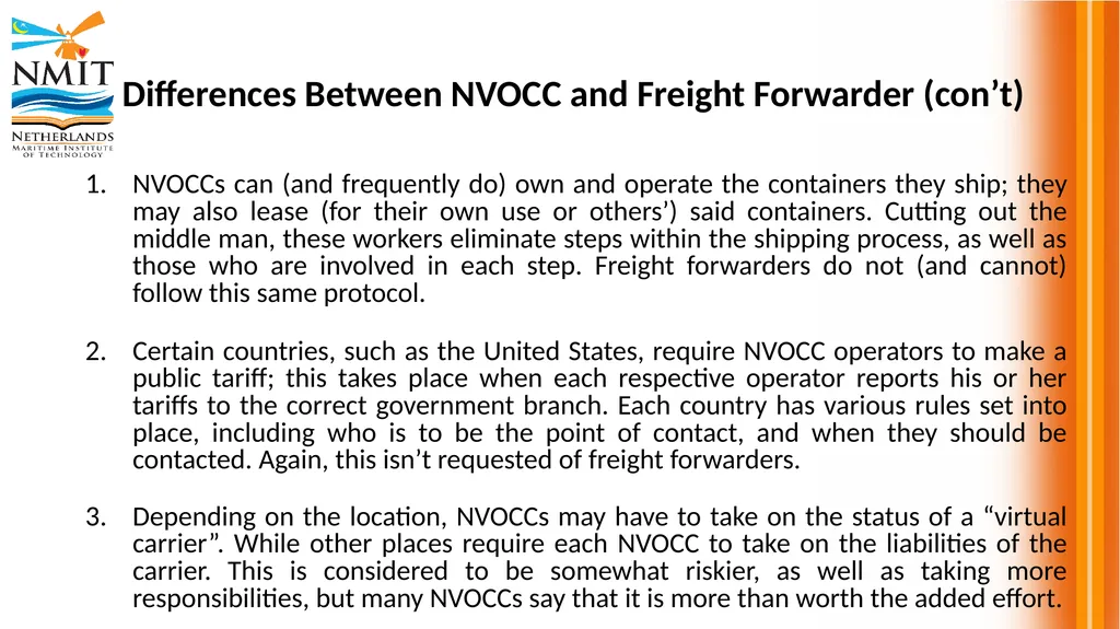 DSM 2315 Shipping and Transport Logistics - slide 8 of 25