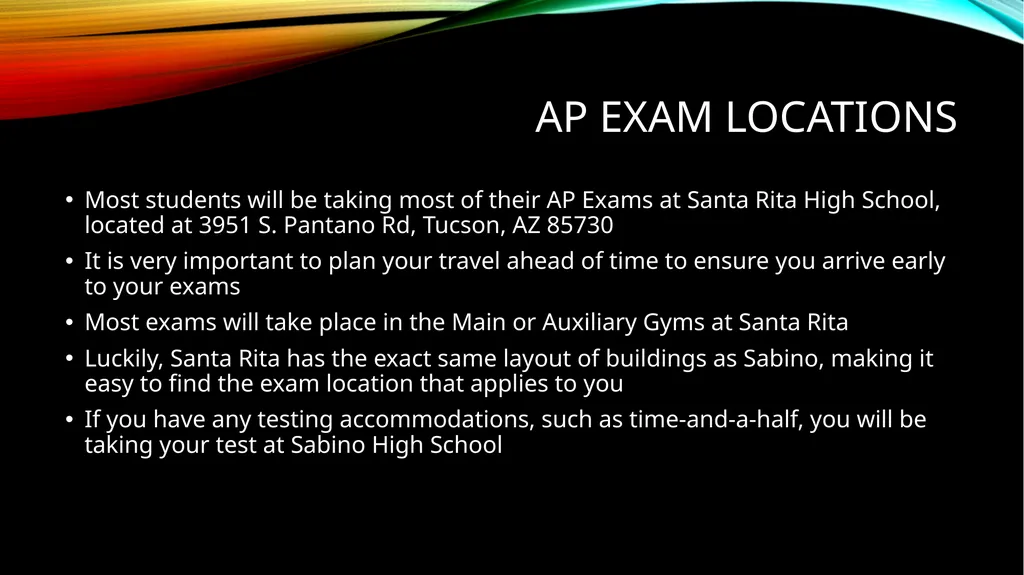 The 2023 Ap Exams: Schedule, Locations, and - slide 3 of 12