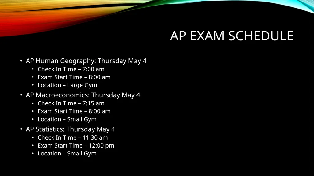 The 2023 Ap Exams: Schedule, Locations, and - slide 7 of 12