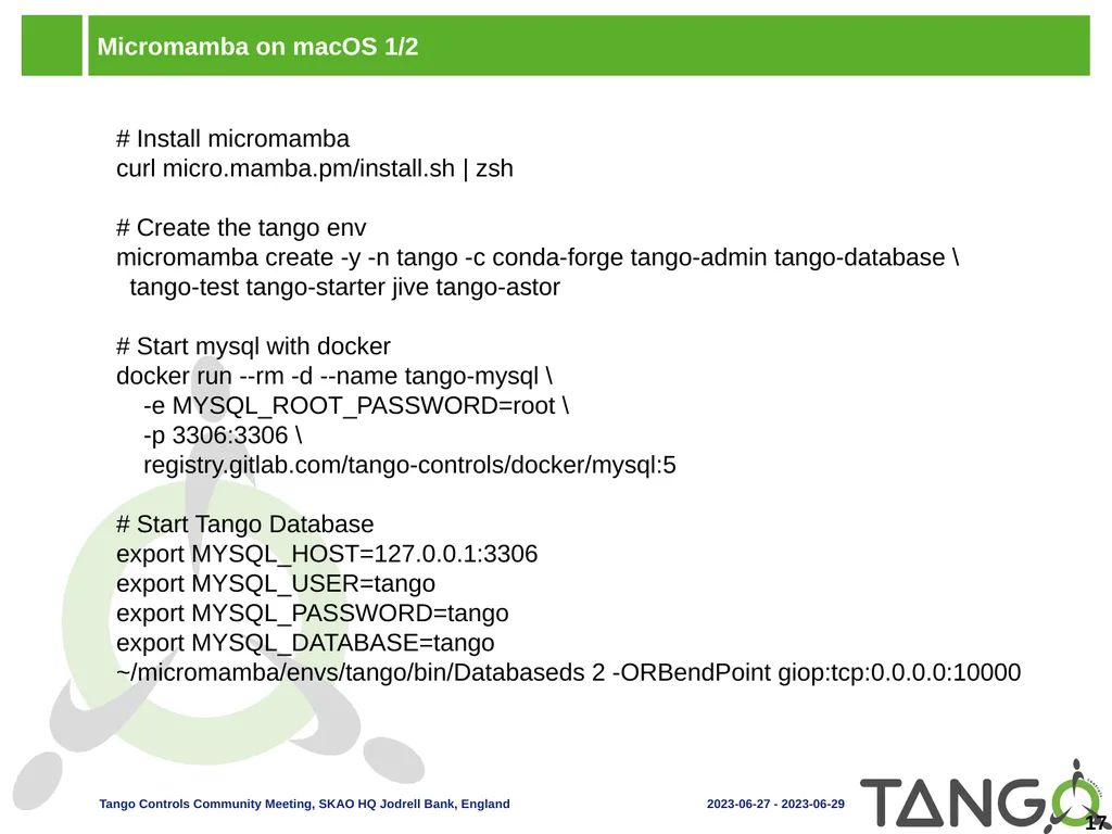 Tango Distribution Outline Tango Source - slide 17 of 18