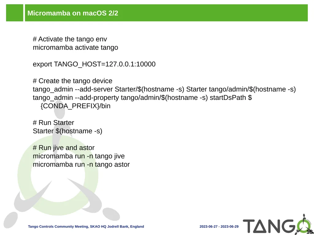 Tango Distribution Outline Tango Source - slide 18 of 18
