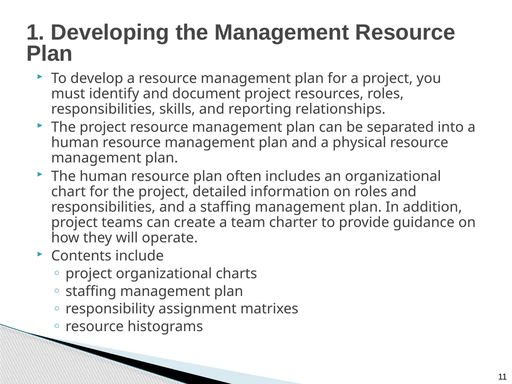 Chapter 9: Project Resource Management Note: See - slide 11 of 41