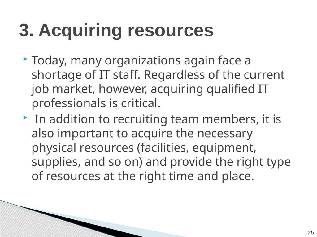 Chapter 9: Project Resource Management Note: See - slide 25 of 41