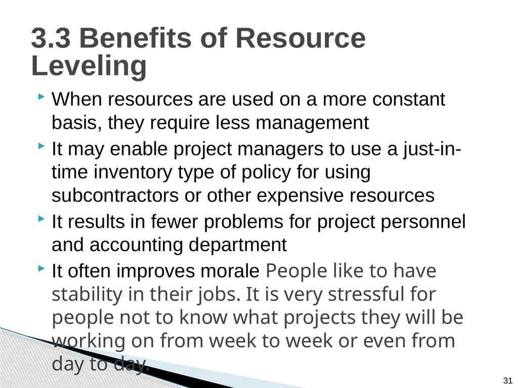 Chapter 9: Project Resource Management Note: See - slide 31 of 41