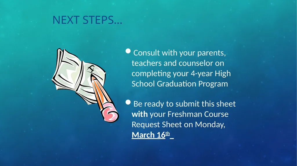 Incoming 9th grade presentation Part two – high - slide 30 of 30
