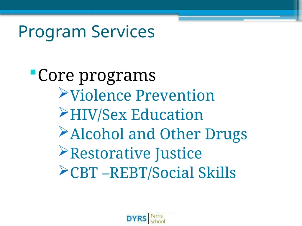 DYRS Systems Improvements Matching Risk and Needs - slide 43 of 44