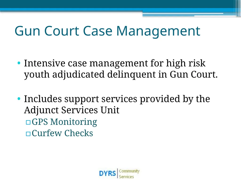 DYRS Systems Improvements Matching Risk and Needs - slide 7 of 44