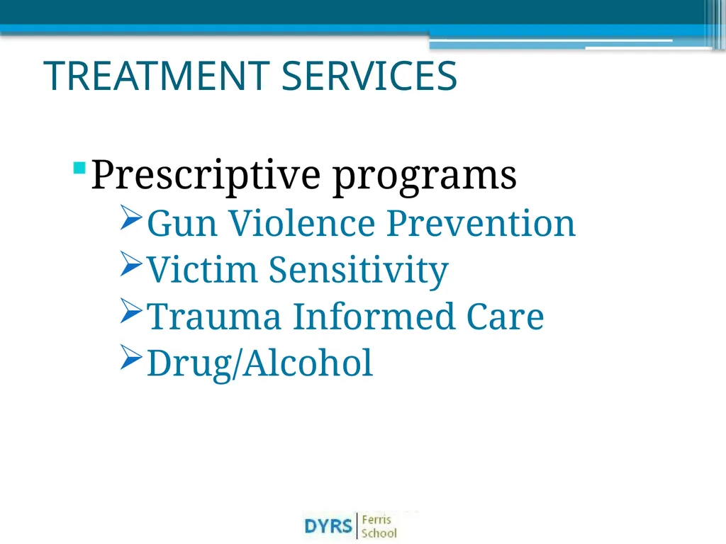 DYRS Systems Improvements Matching Risk and Needs - slide 42 of 44