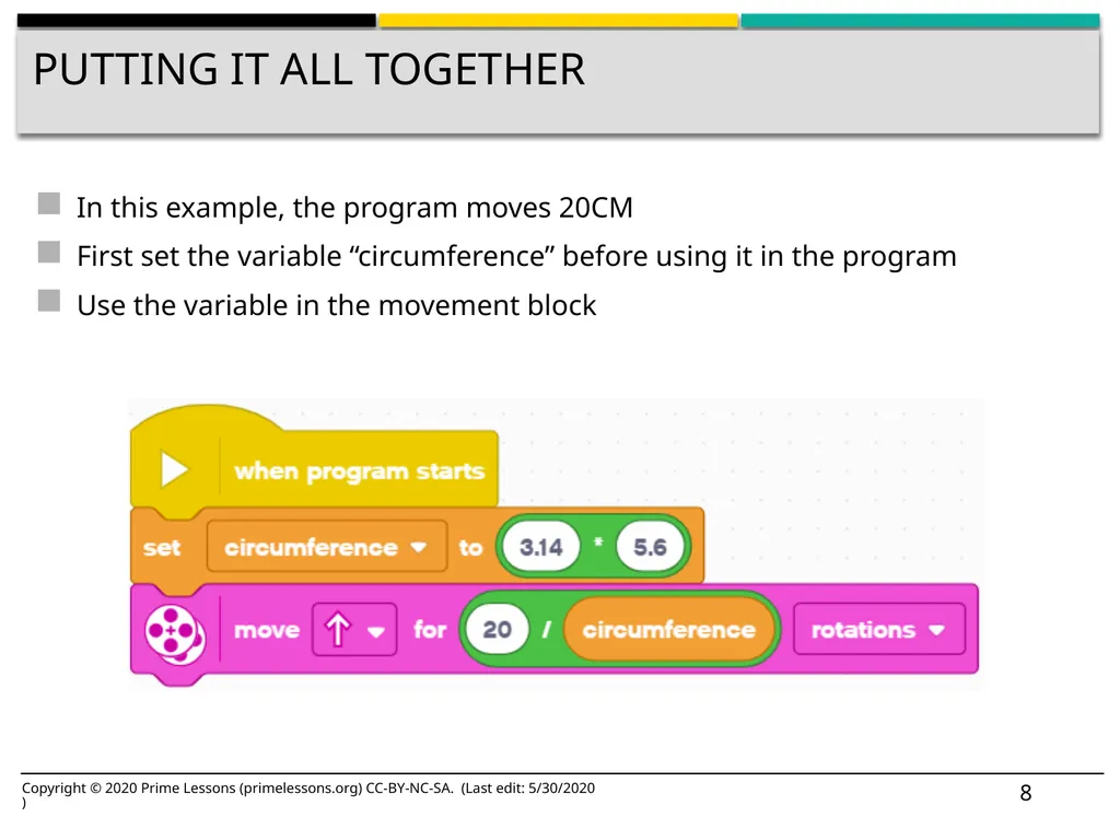 VARIABLES BY SANJAY AND ARVIND SESHAN Lesson - slide 8 of 14