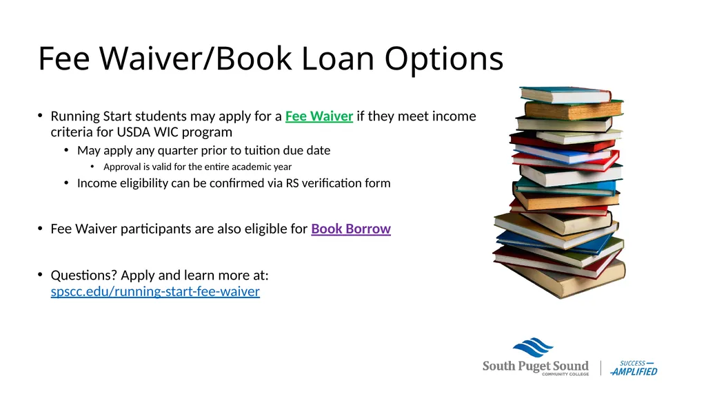 Running Start Parent Information Session Who is - slide 10 of 22