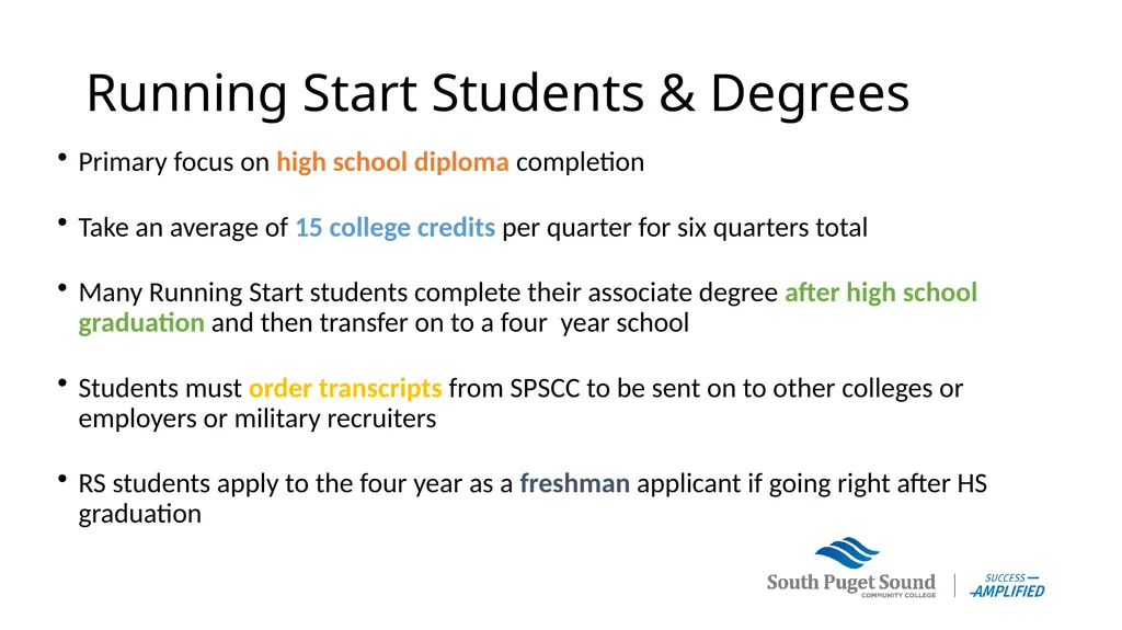Running Start Parent Information Session Who is - slide 5 of 22