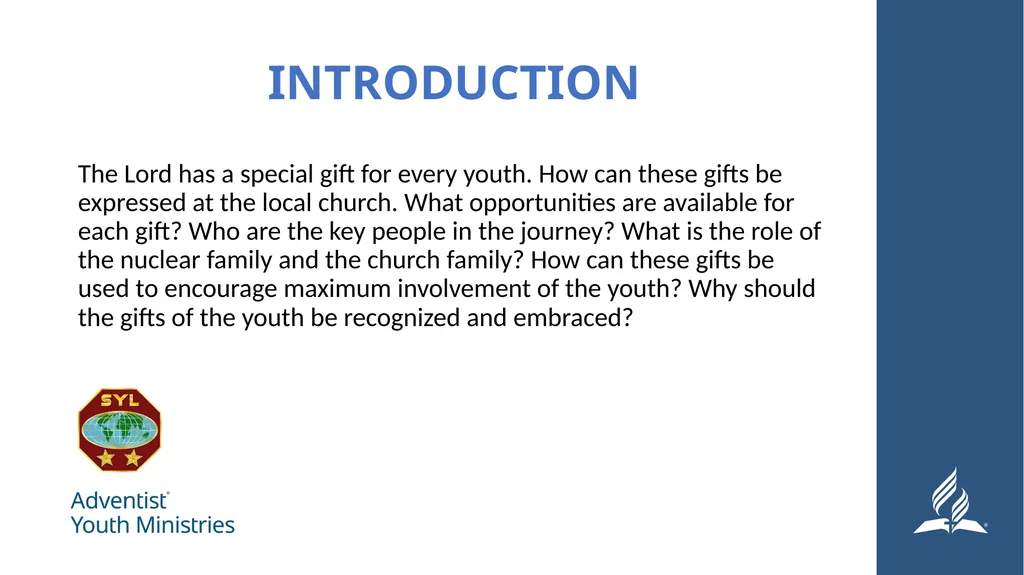 Seminar 8 – Serving Spiritual Giftedness and - slide 2 of 19