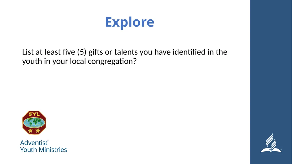 Seminar 8 – Serving Spiritual Giftedness and - slide 16 of 19