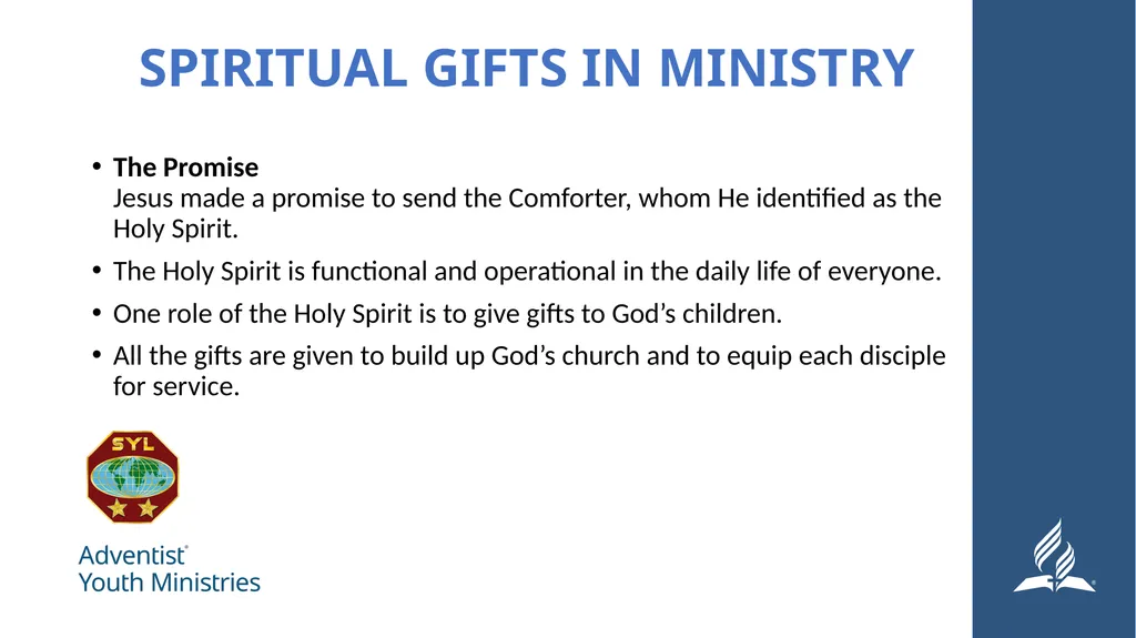 Seminar 8 – Serving Spiritual Giftedness and - slide 4 of 19