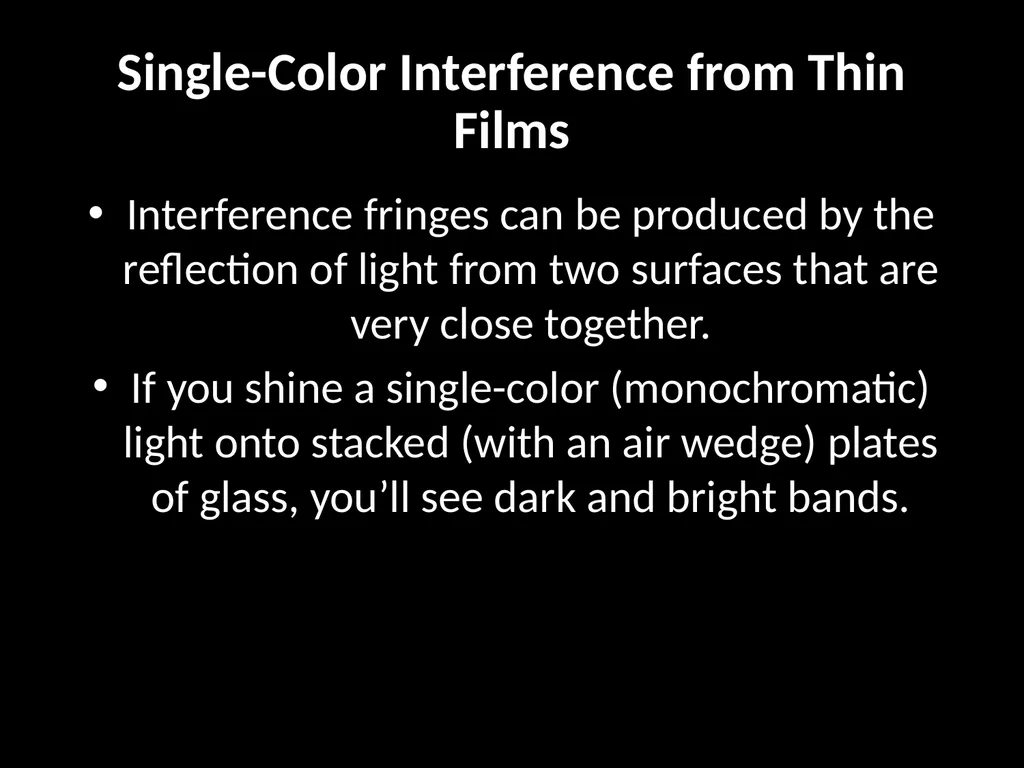 Diffraction and Interference Physics 2212 Light - slide 12 of 19