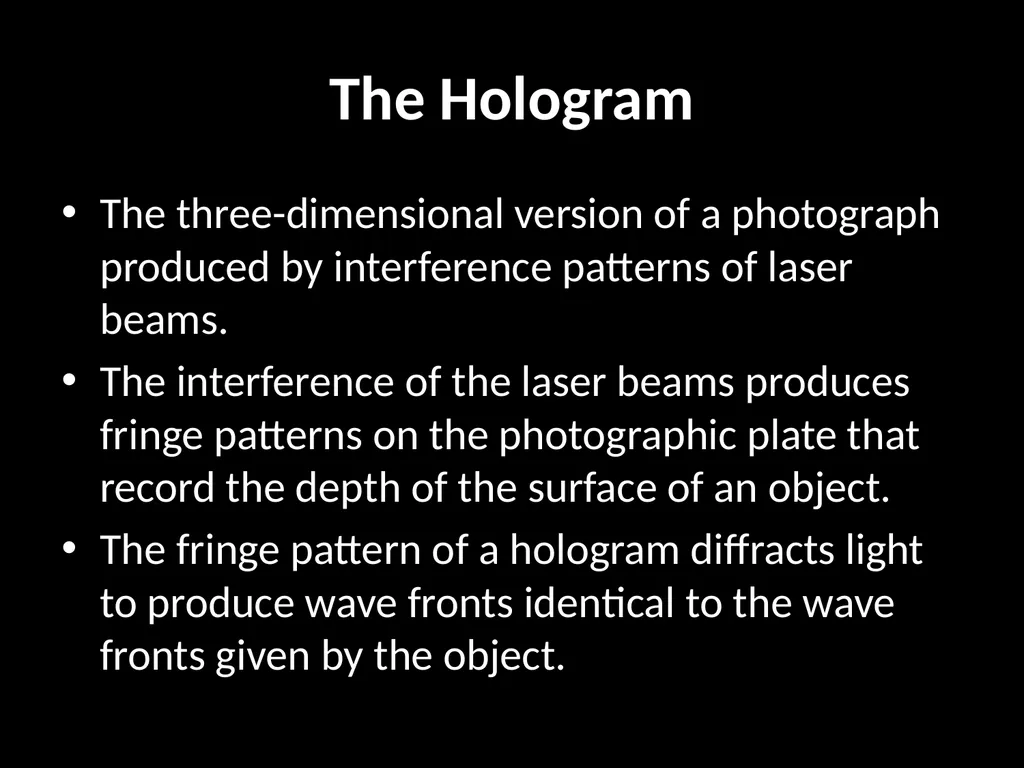 Diffraction and Interference Physics 2212 Light - slide 18 of 19
