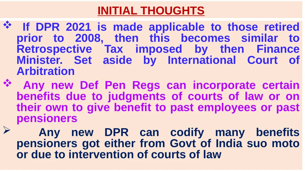 DEFENCE PENSION REGULATIONS(DPR) - 2021 PROPOSED - slide 4 of 50