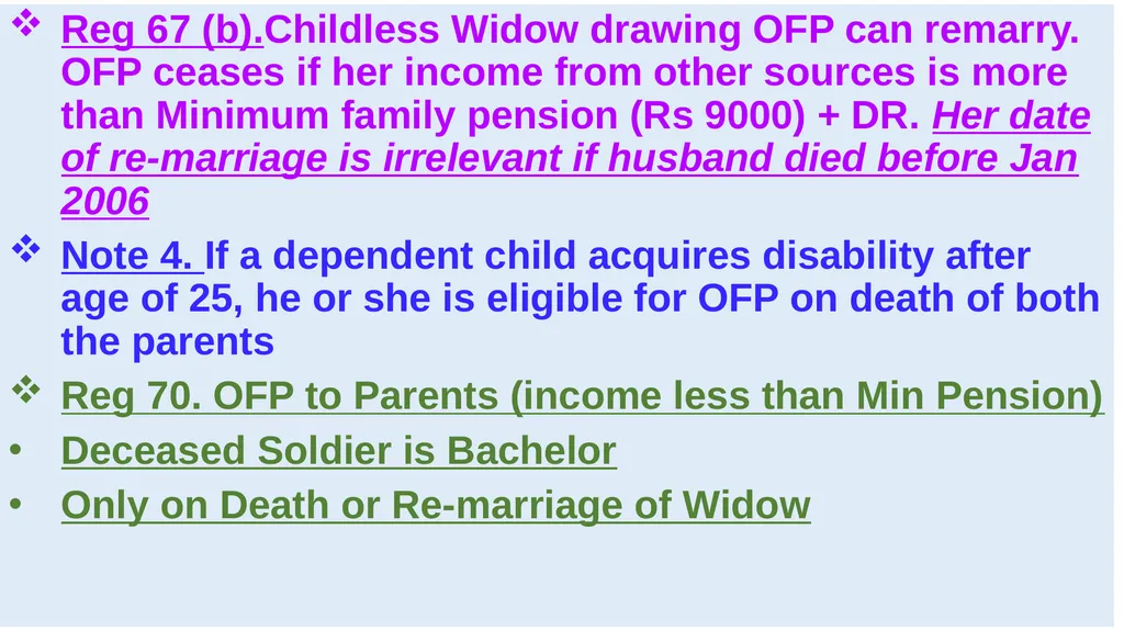 DEFENCE PENSION REGULATIONS(DPR) - 2021 PROPOSED - slide 18 of 50