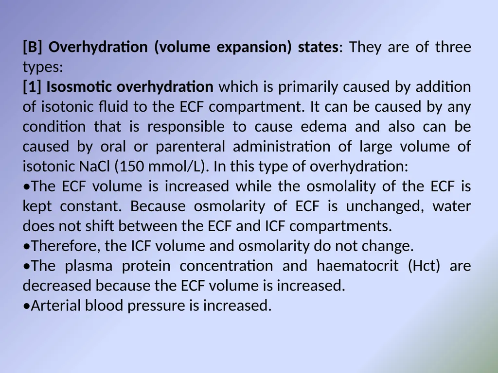 Body fluids Body composition:- In the average - slide 34 of 37