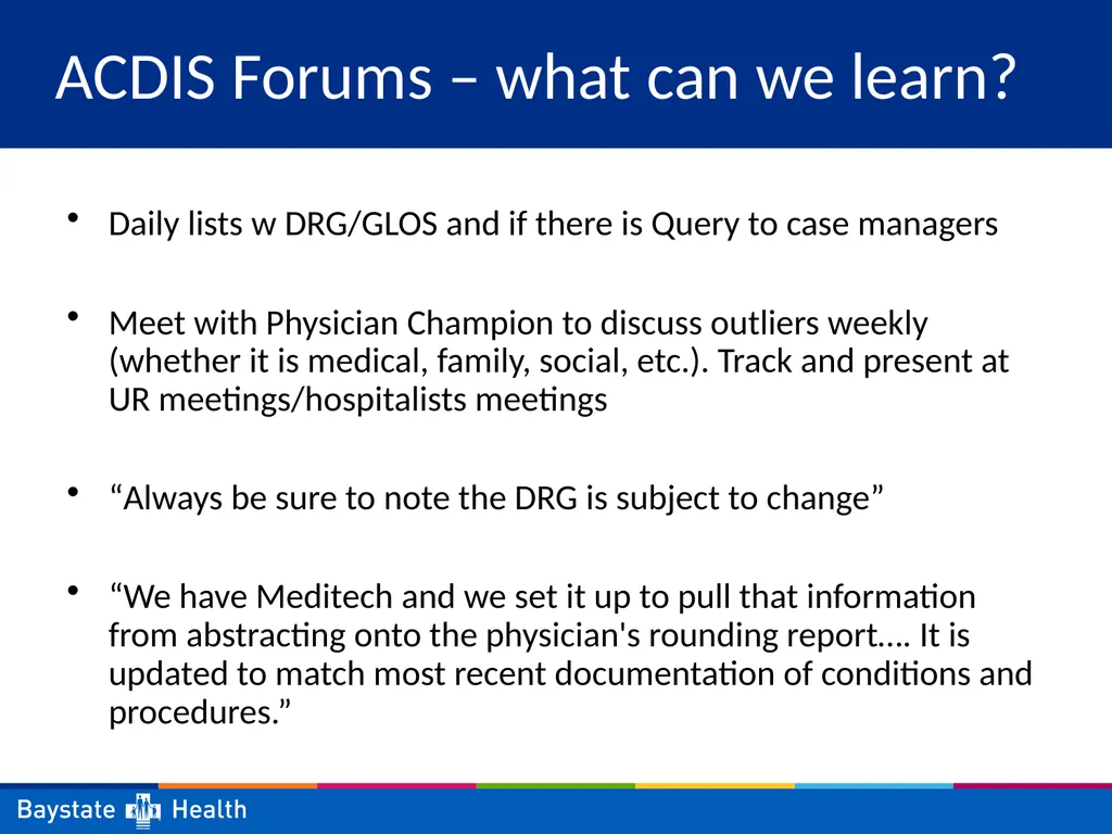 Working DRG Value and Benefits to share with - slide 5 of 14