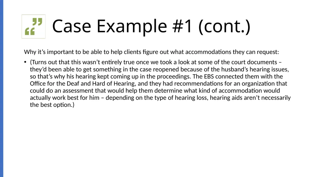 Working with Clients Who Need Interpreters - slide 15 of 20