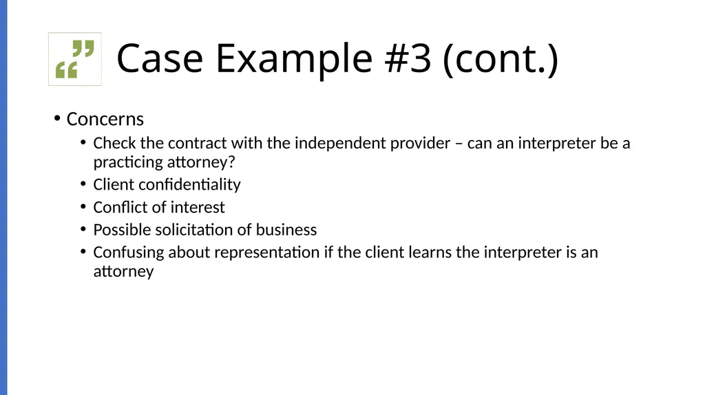Working with Clients Who Need Interpreters - slide 19 of 20