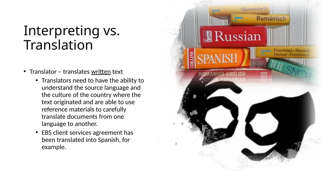 Working with Clients Who Need Interpreters - slide 3 of 20