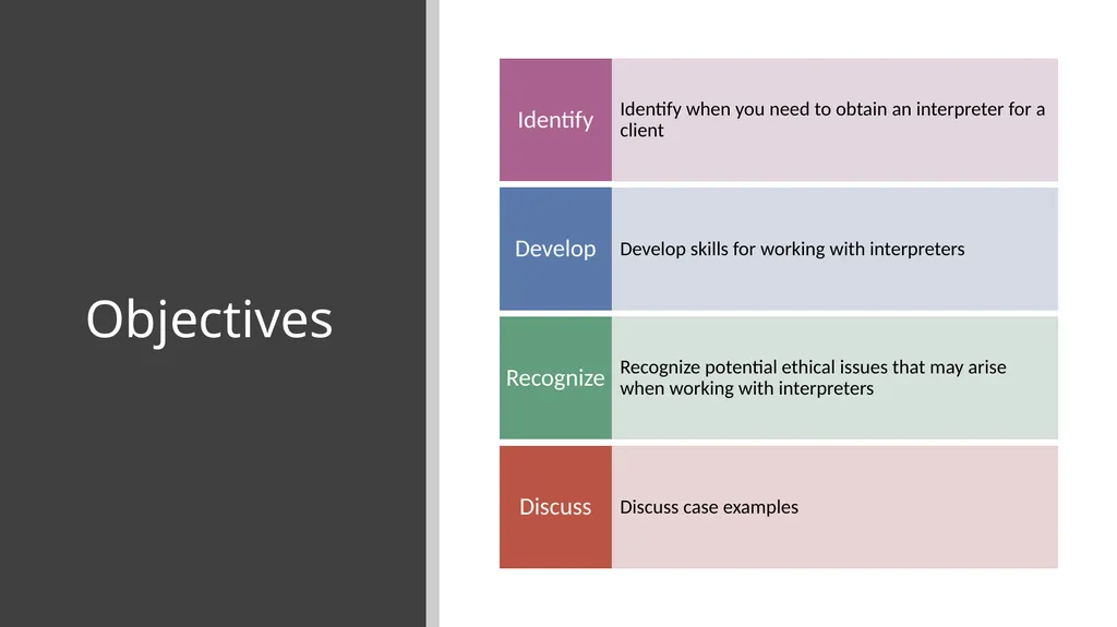Working with Clients Who Need Interpreters - slide 2 of 20