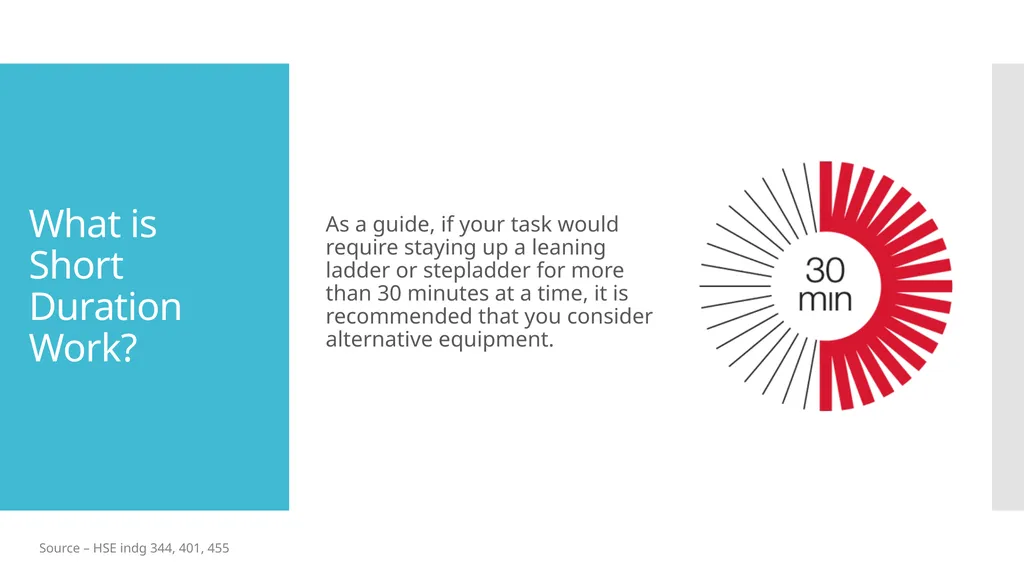 Working at Height from Ladders & Steps A Toolbox - slide 4 of 13