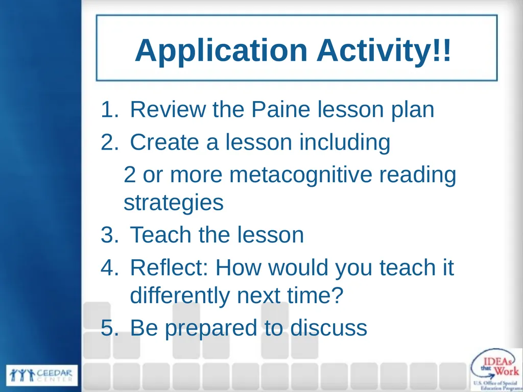 Collaboration for Effective Educator Development, - slide 60 of 63