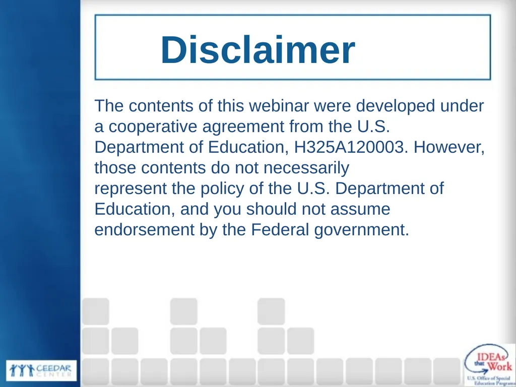 Collaboration for Effective Educator Development, - slide 63 of 63