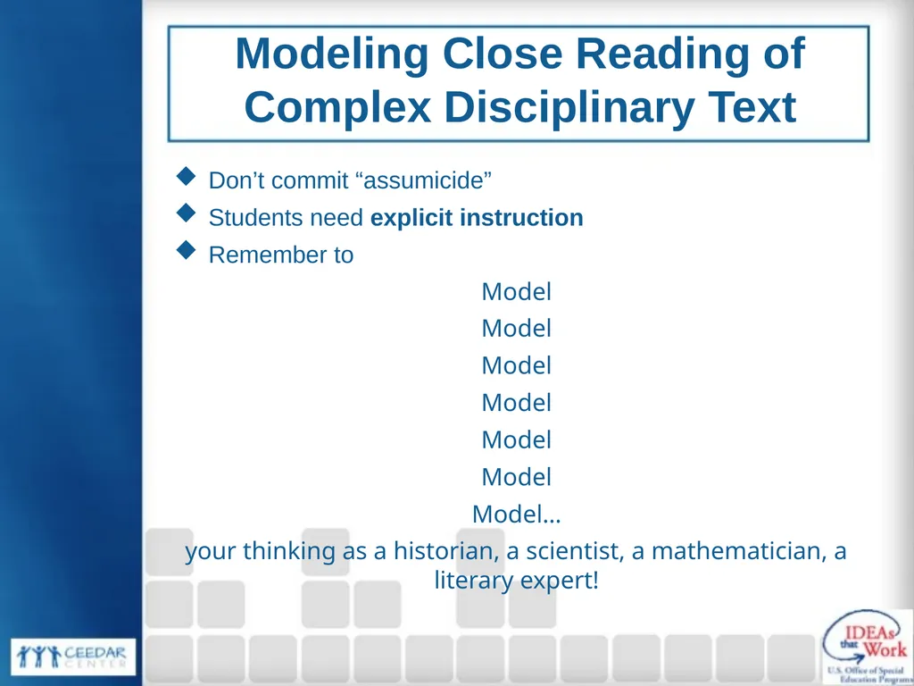 Collaboration for Effective Educator Development, - slide 39 of 63