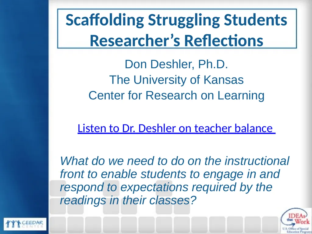 Collaboration for Effective Educator Development, - slide 57 of 63
