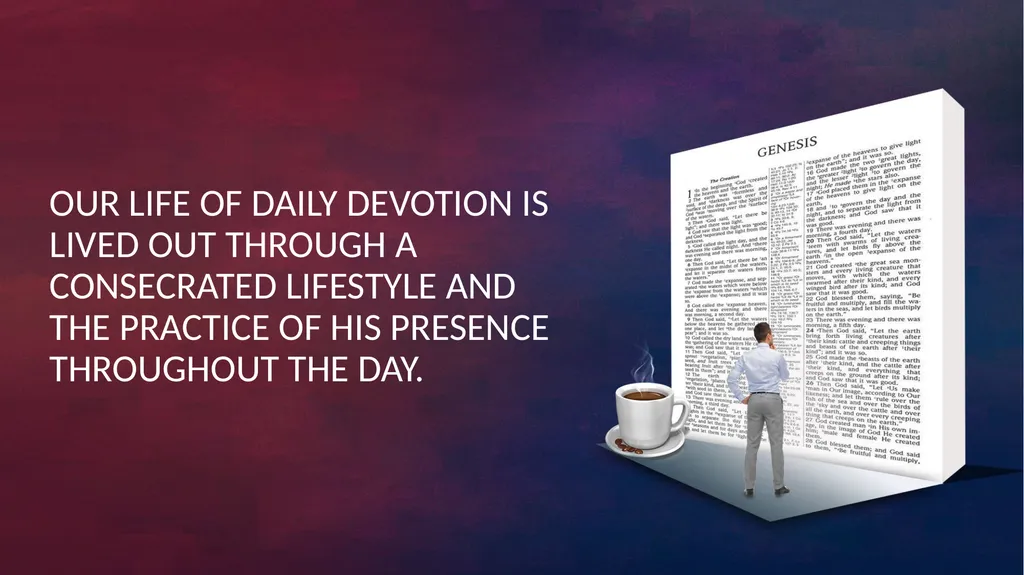 Daily Devotion: Six Practices 1. Confession, - slide 28 of 30