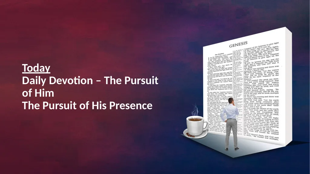 Daily Devotion: Six Practices 1. Confession, - slide 4 of 30