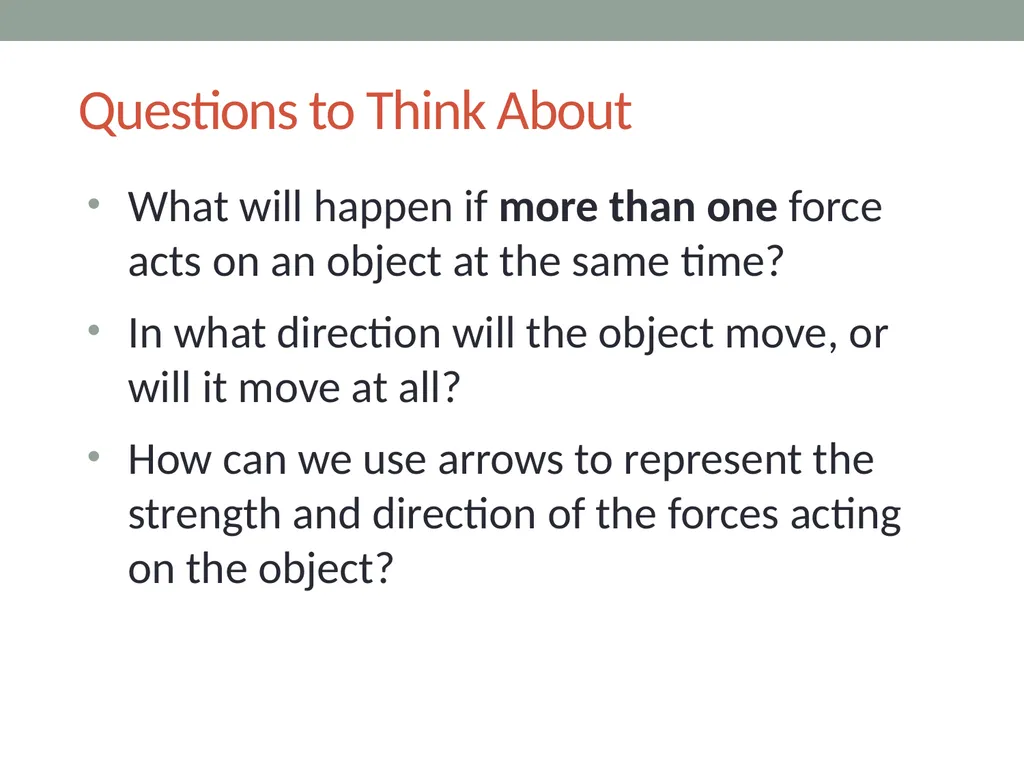 Forces Lesson 2B How Can We Draw the Forces - slide 5 of 14