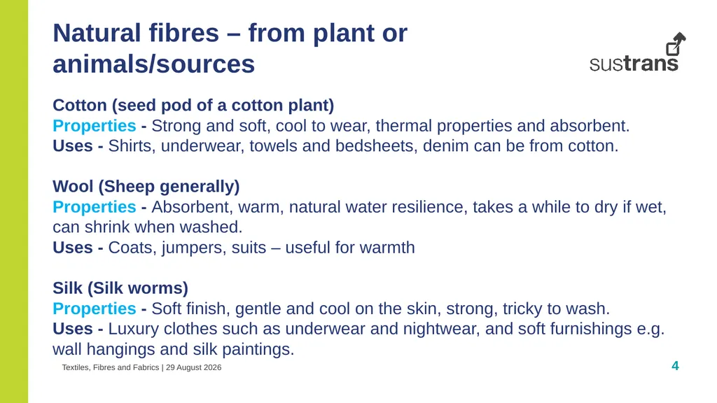 Which fabrics should cycling clothing be made - slide 4 of 7
